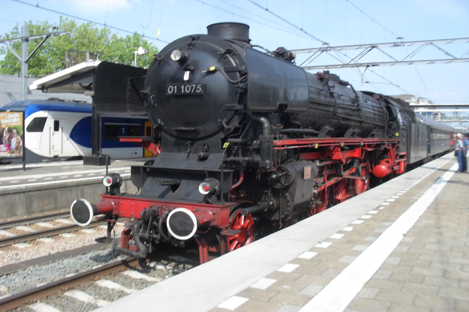 SSN 01 1075 tijdens Dordt in Stoom 2018 Baanhoekweg Dordrecht