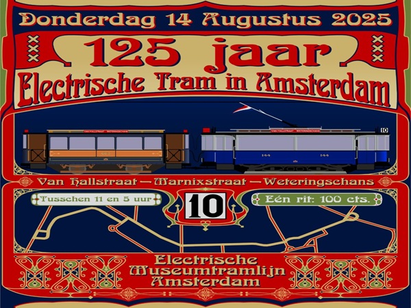 125 jaar elektrische tram in Amsterdam